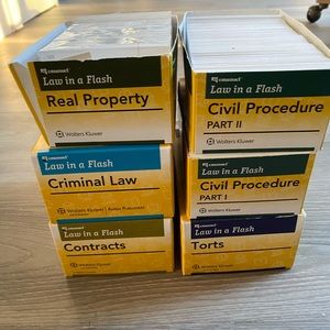 Law in a flash cards. Great condition.